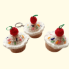 Hand Crafted Crochet Cupcake Keychains