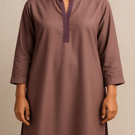 Purple Muave Wash & Wear Shirt