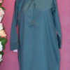 Blue Green Wash and Wear Shirt