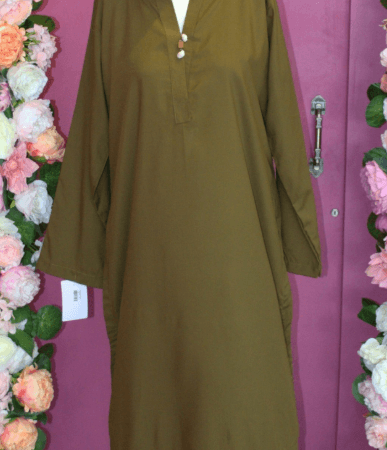 Pine Green Linen Kurta