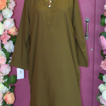 Pine Green Linen Kurta