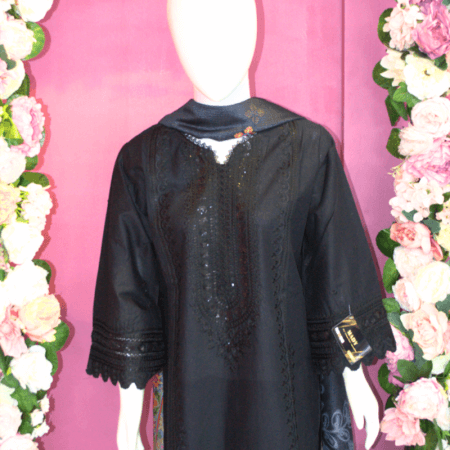 Black Beads 3 Piece Suit